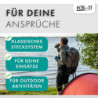 KS-11 2 Stück Outdoor Bundeswehr Besteck Edelstahl Campingbesteck Essbesteck Set 6 teilig Camping Besteckset, grün silber