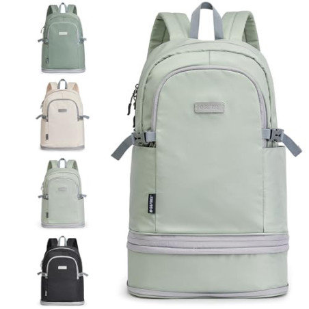 G4Free 35L Sportrucksack & Großer Reiserucksack mit Schuhfach und Nasstasche für Damen Herren Laptop-Rucksack für Fitness Pen