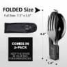 ORBLUE Campingbesteck klappbar, Outdoor Survival Besteck Set  2er-Pack , Perfekt für Camping und Wandern, Camping Messer und 