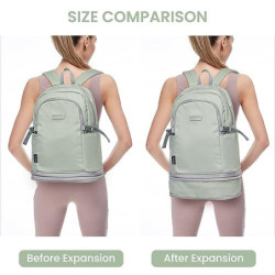 G4Free 35L Sportrucksack & Großer Reiserucksack mit Schuhfach und Nasstasche für Damen Herren Laptop-Rucksack für Fitness Pen