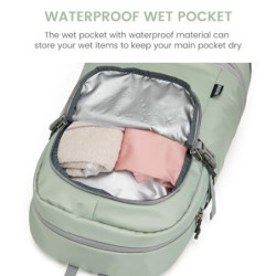 G4Free 35L Sportrucksack & Großer Reiserucksack mit Schuhfach und Nasstasche für Damen Herren Laptop-Rucksack für Fitness Pen