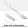 4 Stück Besteck Set aus Edelstahl, Campingbesteck Essbesteck Camping Besteckset, Tragbare Utensilenset Lunchbox Löffel Gabel 