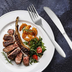 4 Stück Besteck Set aus Edelstahl, Campingbesteck Essbesteck Camping Besteckset, Tragbare Utensilenset Lunchbox Löffel Gabel 