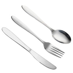 4 Stück Besteck Set aus Edelstahl, Campingbesteck Essbesteck Camping Besteckset, Tragbare Utensilenset Lunchbox Löffel Gabel 