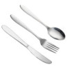 4 Stück Besteck Set aus Edelstahl, Campingbesteck Essbesteck Camping Besteckset, Tragbare Utensilenset Lunchbox Löffel Gabel 
