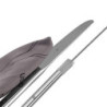 WMF my2Go, Edelstahl, Besteck Set 8-teilig, Outdoor Reisebesteck Set 1 Person, Campingbesteck mit Etui, Wanderbesteck umweltf