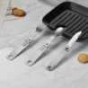 ROXON C1S 3 in 1 Camping Utensils Detachable Cutlery Knife Spoon Frok for Outdoor Camping Hiking, Edelstahl