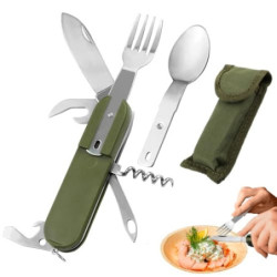 Camping Besteck Klappbesteck Outdoor Besteck Campingbesteck Klappbar Besteckset Edelstahl Essbesteck 7 In 1 Multifunktions Re