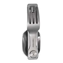 Roxon C2 Campingbesteck, 2 in 1 abnehmbares, faltbares Besteck mit Gabel und Löffel für Outdoor, Camping, Wandern, leicht zu 