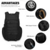 Mardingtop 35L Taktischer Rucksack Trekkingrucksacke Militär Rucksäcke mit Regenschutz Outdoor Wanderrucksäcke für Camping,Wa