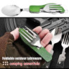 Campingbesteck Set Feldbesteck Camping Besteckset Geschirr 1 Person Gadgets Reisebesteck Picknick Zubehör Outdoor Besteck to 