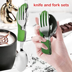 Campingbesteck Set Feldbesteck Camping Besteckset Geschirr 1 Person Gadgets Reisebesteck Picknick Zubehör Outdoor Besteck to 