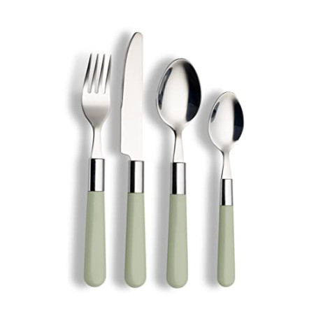 Echtwerk Besteck Set “Bistro“, mit Kunststoffgriffen, Campingbesteck, Picknickbesteck, leichtes Reisebesteck, Outdoor-Besteck