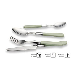 Echtwerk Besteck Set “Bistro“, mit Kunststoffgriffen, Campingbesteck, Picknickbesteck, leichtes Reisebesteck, Outdoor-Besteck
