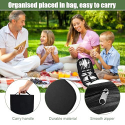 ADERTOS 13-Teilige Campingbesteck Set 2 personen Edelstahl Outdoor Reisebesteck Silber Groß Besteckset Tragbar Camping Bestec