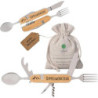 Gipfelgaudi All-in-One Camping Besteck: ideal zum Wandern, Picknick & mehr I Plastikfreies Besteck To Go aus rostfreiem Edels