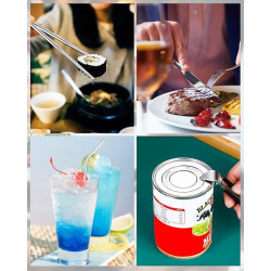 Campingbesteck 11 Stücke,Edelstahl Reisebesteck,Tragbare Utensilien Set,reisebesteck,Geeignet für Camping,Picknick,Schule und