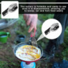 Campingbesteck,Camping Besteck,Camping Besteckset,Klappbesteck,Reisebesteck,Klappbesteck Outdoor Besteck Aus Edelstahl,Messer