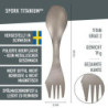 Light My Fire Göffel Titan Spork - 3-in-1 Campingbesteck mit Löffel, Gabel und Messer - Leicht und Tragbar Spork Titan, Ideal
