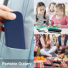 BEWOS Knife Fork & Spoon 6 Sätze, Tragbare Reisebesteck, Camping Besteck mit Etui, Wiederverwendbares plastik Messer Löffel G