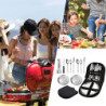 YoBest Camping Besteck Set,Portable Besteck Set Campingbesteck Set,Picknick-Set Edelstahl Camping Geschirr Set mit Löffel Gab