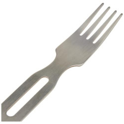 Tatonka Cutlery Set 1  3-teilig  - Camping-Besteck aus Edelstahl bestehend aus Messer, Gabel und Löffel