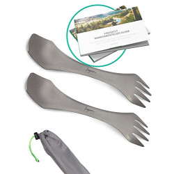 freigeist® Spork Titan | Ideales Camping Besteckset der Göffel Titan | Ultra leichtes Camping Besteck | Outdoor Besteck Outdo