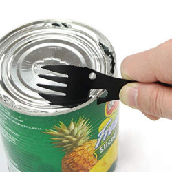EcoSlurps Sporks mit Etui und Trageclip | Titan Camping Besteck fit für Papa| göffel | Löffel | Umweltfreundlicher Baum mit V