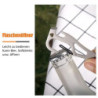 2 Stück Campingbesteck aus Edelstahl, 4-in-1, Multifunktionaler Löffel, Gabel, Flasche und Dosenöffner, Camping-Besteckset mi