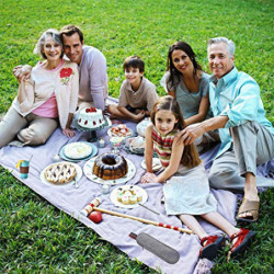 DEVICO Tragbares Camping Besteck - 8-Teiliges Edelstahl Reisebesteck mit Messer, Gabel, Löffel, Essstäbchen, Strohhalmen, Rei