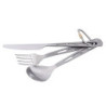 iBasingo Titan Geschirr Set Camping Gabel Löffel Messer Indoor Outdoor Ultraleichtes Besteck Proable Travel Picknick Wandern 