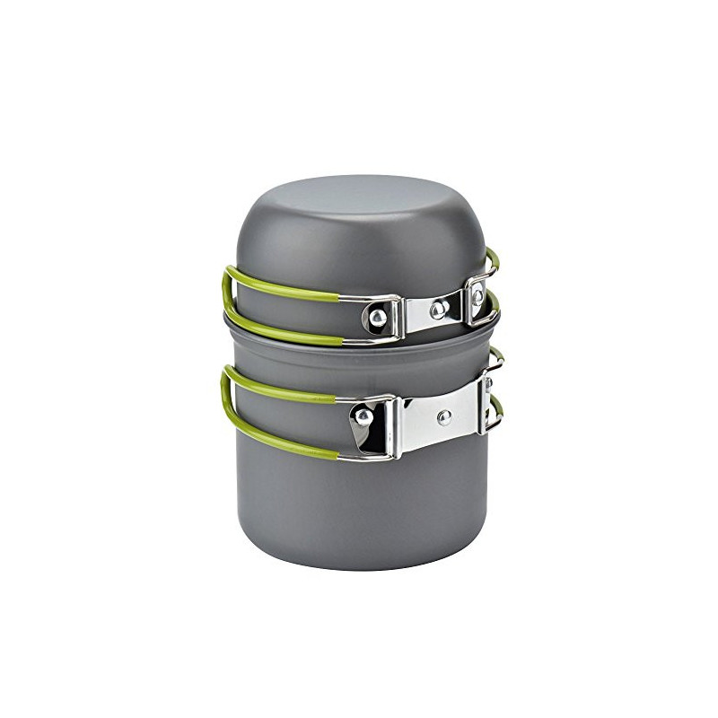 Cozyswan Picknick Topf Camping Kochgeschirr Campinggeschirr Outdoor Wandern Cookware Set, aus Legierter Stahl Cozyswan Picknick Topf Camping Kochgeschirr Campinggeschirr Outdoor Wandern Cookware Set, aus Legierter Stahl