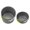 Cozyswan Picknick Topf Camping Kochgeschirr Campinggeschirr Outdoor Wandern Cookware Set, aus Legierter Stahl