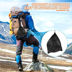 BILIPLE Camping Topf 1.5L Edelstahl Camping Geschirr mit Deckel und klappbarem Griff,Großes Fassungsvermögen Camping Topf Out