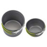 Cozywind Camping Kochgeschirr Set Camping Kochset Geschirr Set Outdoor Kochtopf Picknick Töpfen Leicht Aluminium Faltbare 1-2