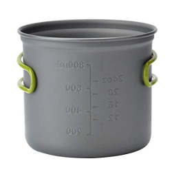 Cozywind Camping Kochgeschirr Set Camping Kochset Geschirr Set Outdoor Kochtopf Picknick Töpfen Leicht Aluminium Faltbare 1-2