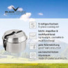 Black Crevice Camping-Kochset I Camping-Kochgeschirr aus Aluminium I Outdoor-Kochgeschirr-Set I 3 Camping-Töpfe & 1 beschicht