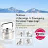 Black Crevice Camping-Kochset I Camping-Kochgeschirr aus Aluminium I Outdoor-Kochgeschirr-Set I 3 Camping-Töpfe & 1 beschicht
