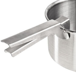 Black Crevice Camping-Kochset I Camping-Kochgeschirr aus Aluminium I Outdoor-Kochgeschirr-Set I 3 Camping-Töpfe & 1 beschicht