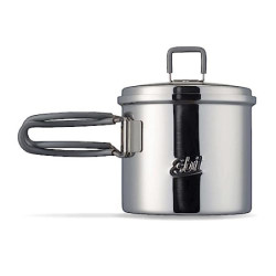 Esbit Outdoor Kochtopf 625 ml - Camping Topf aus hochwertigem Edelstahl - inkl. Deckel mit praktischer Aufhängung