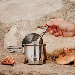 Esbit Outdoor Kochtopf 625 ml - Camping Topf aus hochwertigem Edelstahl - inkl. Deckel mit praktischer Aufhängung