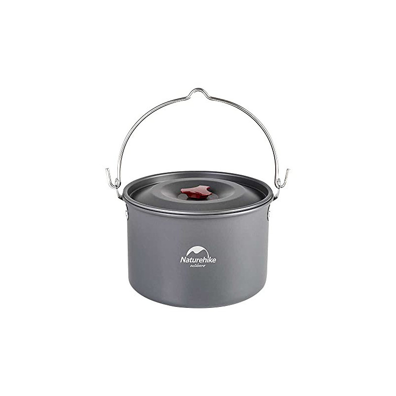 Naturehike Camping Suppentopf Kochgeschirr mit Deckel Groß Outdoor Tragbares Hängetopf Kochset für 1-6 Personen Naturehike Camping Suppentopf Kochgeschirr mit Deckel Groß Outdoor Tragbares Hängetopf Kochset für 1-6 Personen