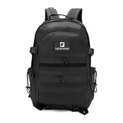 FALKENSTEJN Rucksack für Freizeit Outdooraktivitäten Schule Arbeit Multifunktionsrucksack  schwarz, 35L/40L 