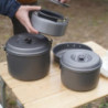 Bulin Kochgeschirr Set 25 Teilig Camping Geschirr Outdoor Camping-Kochset Aluminium Ultraleicht Faltbare Topf/Pfanne/Kessel f