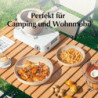 Redchef Keramik Pfannenset Topfset mit Abnehmbaren griff, Wohnmobil Kochgeschirr Set für Camping, Keramik Ungiftiges Topf- Un