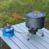 Bulin Camping Topf 2-3 Personen Wasserkessel Camping Outdoor Kochen Ausrüstung Leicht Faltbar Langlebig Alu Pfanne Wasserkoch