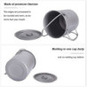 iBasingo 750ml Camping Titan Topf Tasse mit Deckel & Klappgriff Outdoor Kochgeschirr Ultraleicht Kaffee Wasser Becher Picknic
