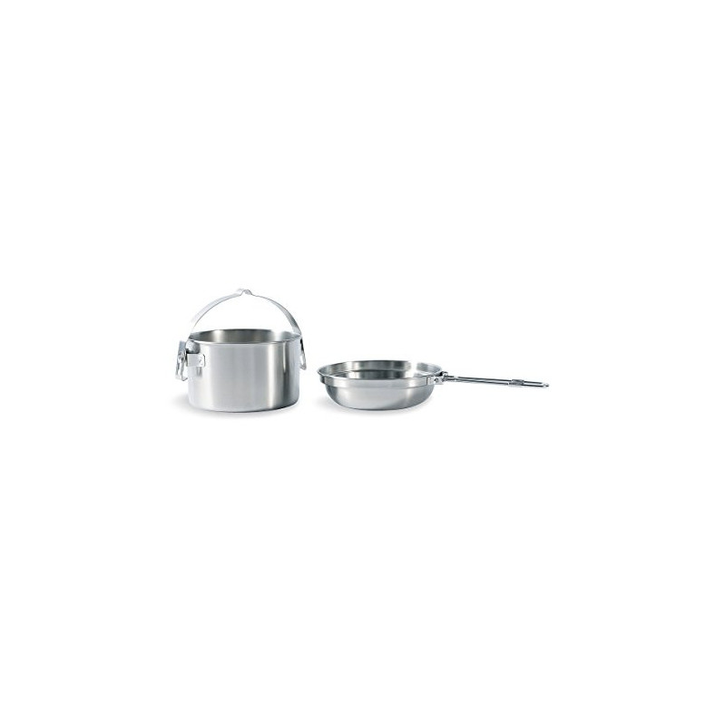 Tatonka Camping-Kochset Kettle 4,0 L - Topf und Pfanne aus Edelstahl - 4 Liter Volumen - Mit Henkel zum Aufhängen - Ø 23,5 x Tatonka Camping-Kochset Kettle 4,0 L - Topf und Pfanne aus Edelstahl - 4 Liter Volumen - Mit Henkel zum Aufhängen - Ø 23,5 x
