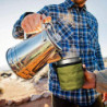 Bestargot 750ml Titan Becher Tasse mit Isolierbeutel, Geschirr Set, Outdoor-Topf Kochgeschirr, Große Kapazität für Solo-Campi