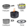 Diealles Camping Kochgeschirr Set, Camping Kochgeschirr Topf für Outdoor Camping, Wandern, Backpacking Kochen